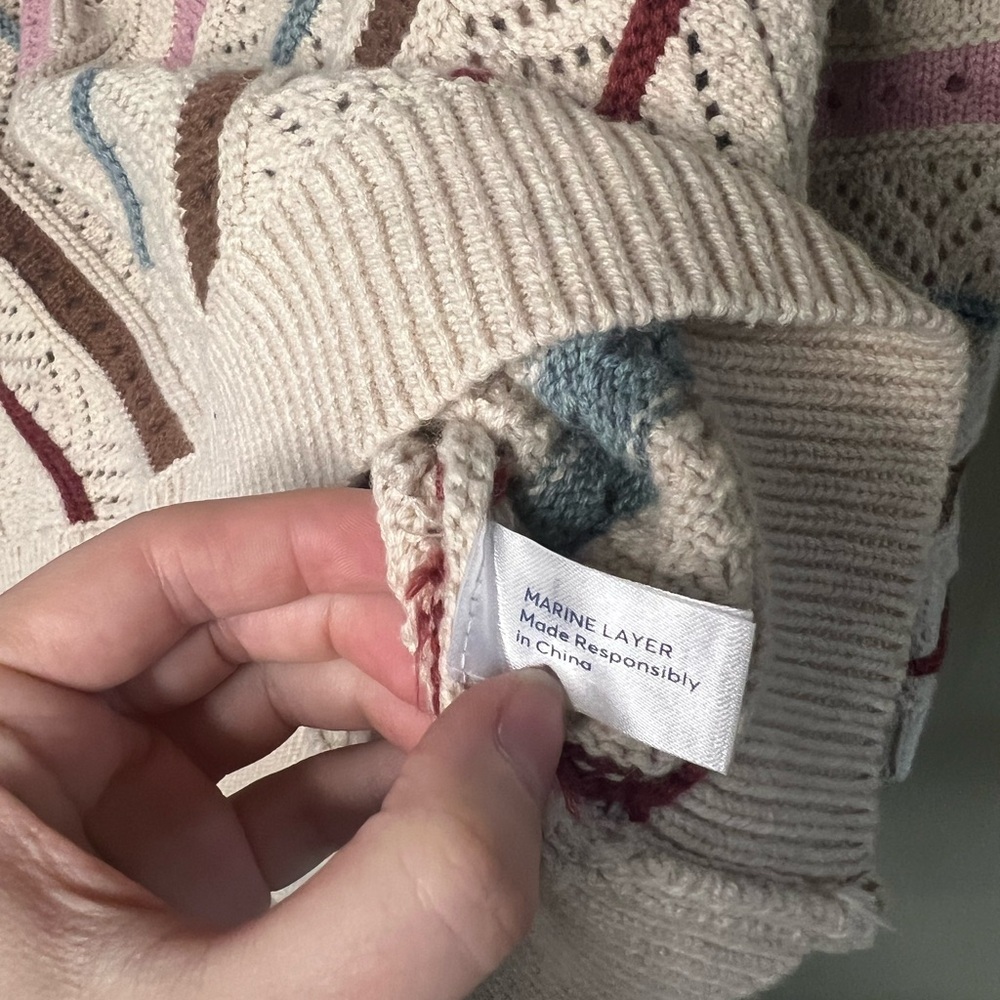Marine Layer Multicolor Crew Neck Sweater - Picture 7 of 14